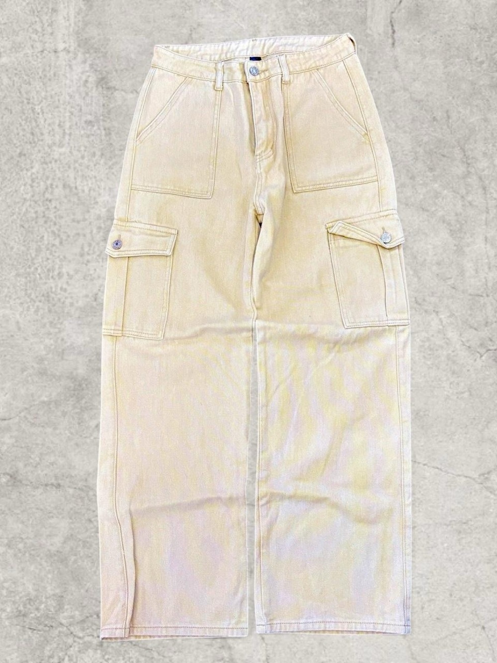 Cider High-Rise Cargo Maxi Skirt - Cream